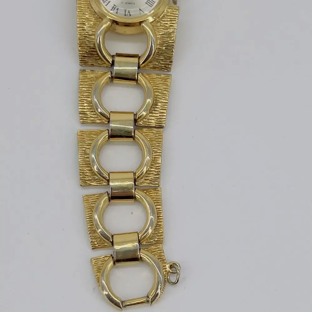 Rhapsody Royale Manual Wind Working Ladies Vintage Watch  Gold Tone